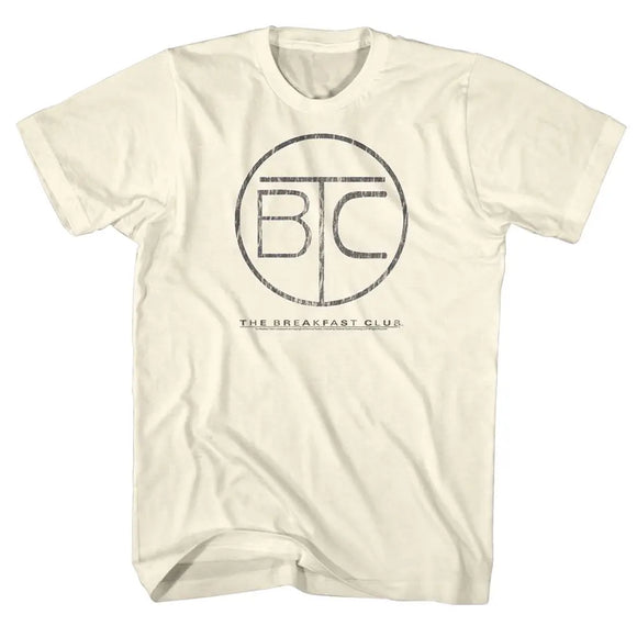 Breakfast Club-Circle Logo-Natural Adult S/S T-Shirt - Natural