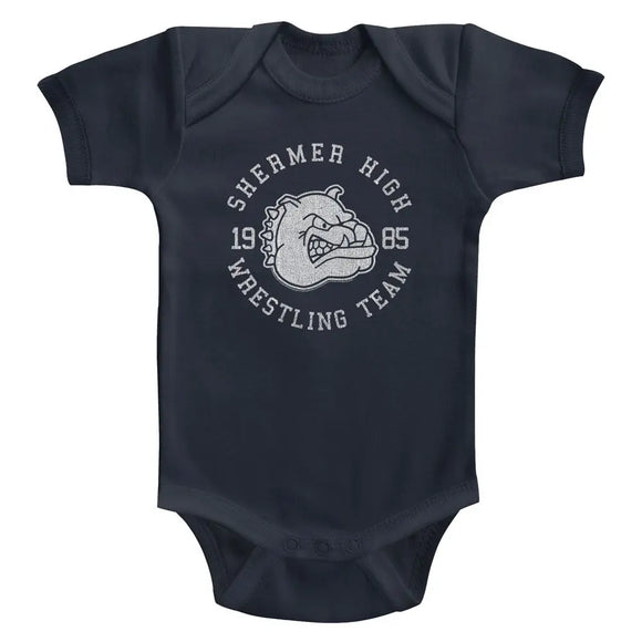 Breakfast Club-Wrestling Team-Navy Infant S/S Bodysuit-24M - Navy