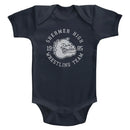 Breakfast Club-Wrestling Team-Navy Infant S/S Bodysuit-18M - Navy