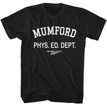 Beverly Hills Cop-Beverly Hills Cop Mumford-Black Adult S/S T-Shirt - Black
