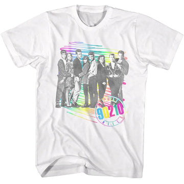 Beverly Hills 90210-Beverly Hills 90210 Ensemble-White Adult S/S T-Shirt - White
