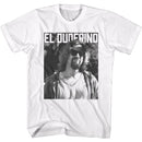 The Big Lebowski-El Duderino-White Adult S/S T-Shirt - White