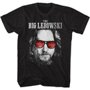 The Big Lebowski-Lebowski-Black Adult S/S T-Shirt - Black