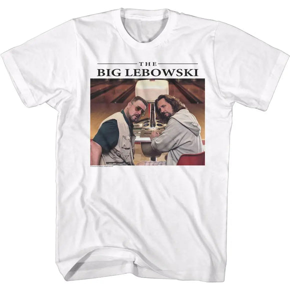 The Big Lebowski-Simple Dudes-White Adult S/S T-Shirt - White