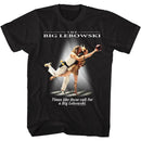 The Big Lebowski-Times Like These-Black Adult S/S T-Shirt - Black