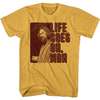 The Big Lebowski Life Goes On Man Adult T-Shirts