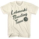 Big Lebowski-Big Lebowski Bowling Team-Natural Adult S/S T-Shirt - Natural