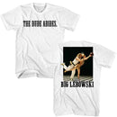 The Big Lebowski-The Big Lebowski The Dude Abides F B-White Adult S/S T-Shirt ***F&B***-S - White