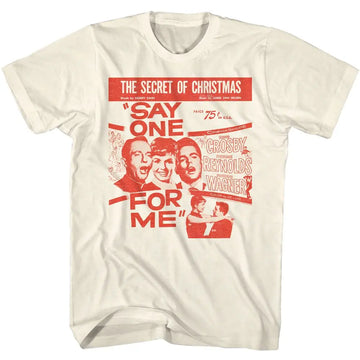 Bing Crosby-Bing Crosby The Secret Of Christmas-Natural Adult S/S T-Shirt - Natural