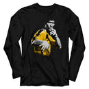 Bruce Lee-Hooowah-Black Adult L/S T-Shirt - Black