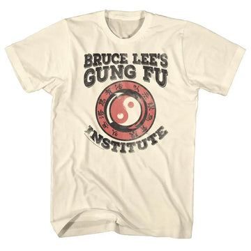 Bruce Lee-Jan Fan Gung Fu-Natural Adult S/S T-Shirt - Natural