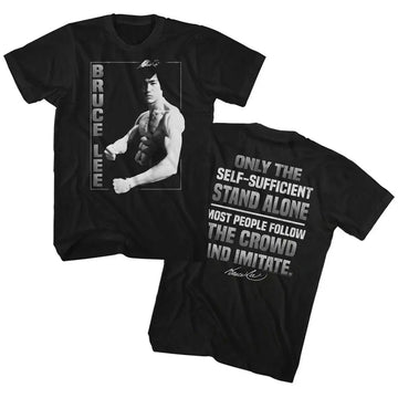 Bruce Lee-Stand Alone-Black Adult S/S T-Shirt ***F&B*** - Black