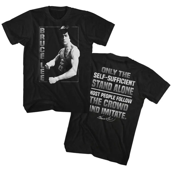 Bruce Lee-Stand Alone-Black Adult S/S T-Shirt ***F&B*** - Black