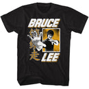 Bruce Lee-Hand-Black Adult S/S T-Shirt - Black