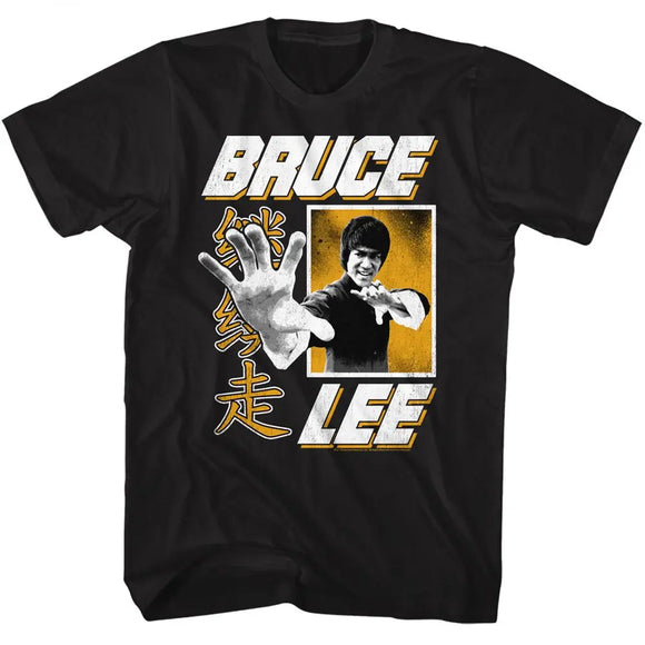 Bruce Lee-Hand-Black Adult S/S T-Shirt - Black