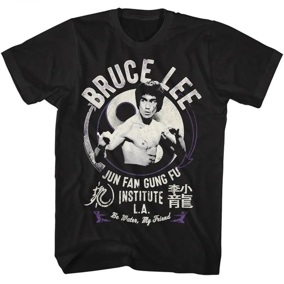 Bruce Lee-Junfangungfu-Black Adult S/S T-Shirt - Black