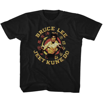 Bruce Lee-Jkd Master-Black Youth S/S T-Shirt (7-8) - Black
