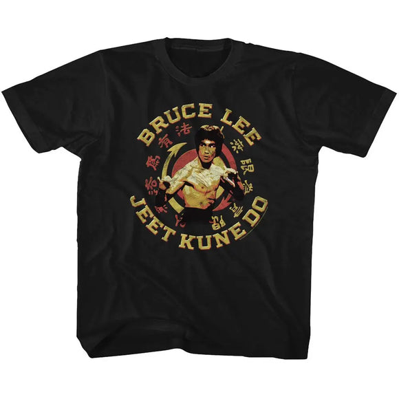 Bruce Lee-Jkd Master-Black Youth S/S T-Shirt (7-8) - Black