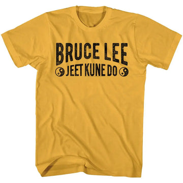 Bruce Lee-Jeet Kune Do Text-Ginger Adult S/S T-Shirt - Ginger