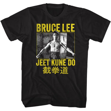 Bruce Lee-Jkd No Way As Way-Black Adult S/S T-Shirt - Black