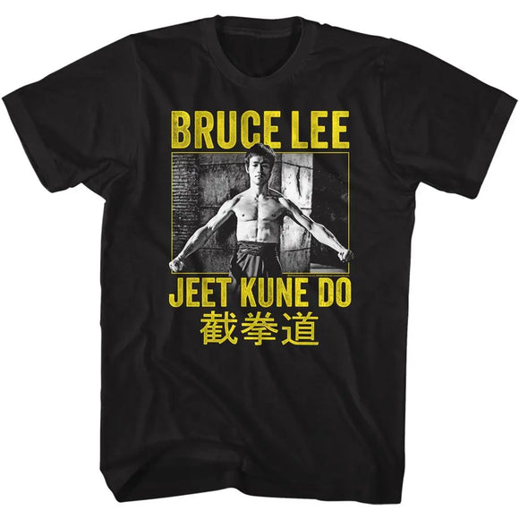 Bruce Lee-Jkd No Way As Way-Black Adult S/S T-Shirt - Black