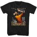 Bruce Lee-The Dragon-Black Adult S/S T-Shirt - Black