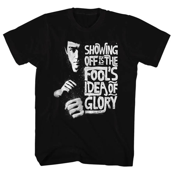 Bruce Lee-Cheeeeee-Black Adult S/S T-Shirt - Black