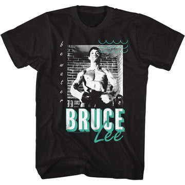 Bruce Lee-Greenwater-Black Adult S/S T-Shirt - Black