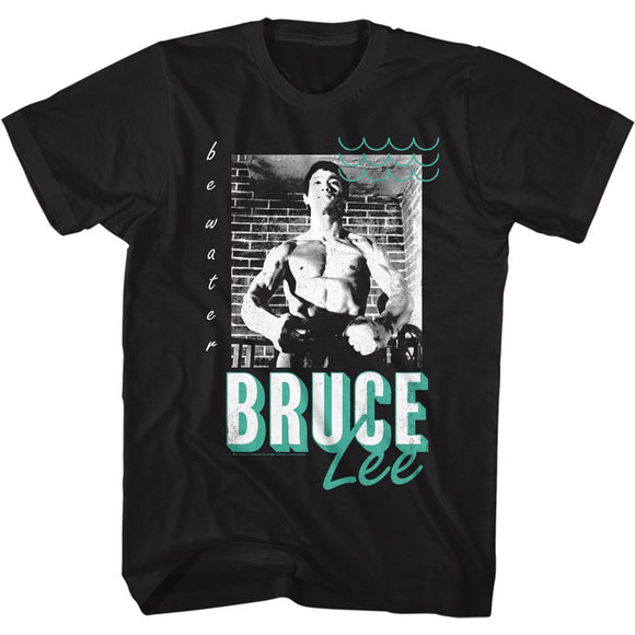 Bruce Lee-Greenwater-Black Adult S/S T-Shirt - Black