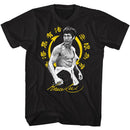 Bruce Lee-Bright Symbol Bg-Black Adult S/S T-Shirt - Black