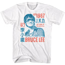 Bruce Lee-Bruce Lee Jkd Stacked-White Adult S/S T-Shirt - White