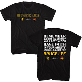 Bruce Lee-Bruce Lee Remember-Black Adult S/S T-Shirt ***F&B*** - Black