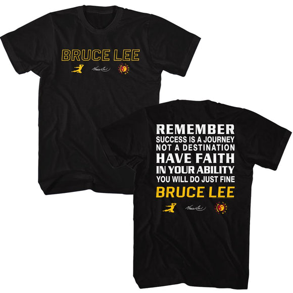 Bruce Lee-Bruce Lee Remember-Black Adult S/S T-Shirt ***F&B*** - Black