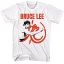 Bruce Lee-Bruce Lee Bl2-White Adult S/S T-Shirt - White
