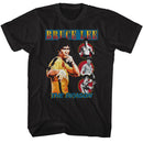 Bruce Lee-Bruce Lee Comic Cover Style-Black Adult S/S T-Shirt - Black
