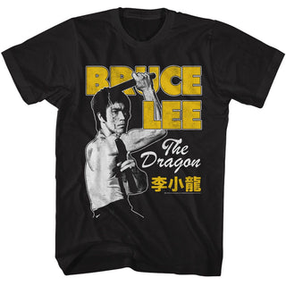 Bruce Lee Bruce Lee Nunchuck Pose Adult T-Shirts