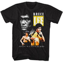 Bruce Lee-Bruce Lee Triple-Black Adult S/S T-Shirt - Black