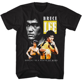 Bruce Lee-Bruce Lee Triple-Black Adult S/S T-Shirt - Black