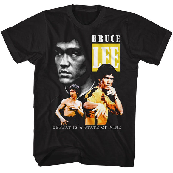 Bruce Lee-Bruce Lee Triple-Black Adult S/S T-Shirt - Black