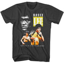 Bruce Lee-Bruce Lee Triple-Smoke Adult S/S T-Shirt - Smoke