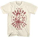Bruce Lee-Bruce Lee The Dragon Gung Fu-Natural Adult S/S T-Shirt - Natural