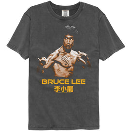 Bruce Lee-Bruce Lee Ready Stance-Comfort Color Pepper Adult S/S T-Shirt - Pepper