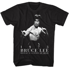 Bruce Lee-Bruce Lee State Of Mind-Black Adult S/S T-Shirt - Black