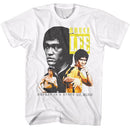 Bruce Lee-Bruce Lee Three-White Adult S/S T-Shirt - White