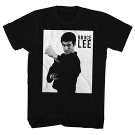 Bruce Lee-Brucelee-Black Adult S/S T-Shirt - Black