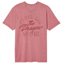 Bruce Lee-Bruce Lee Dragon-Rouge Adult S/S Vintage Wash T-Shirt - Rouge
