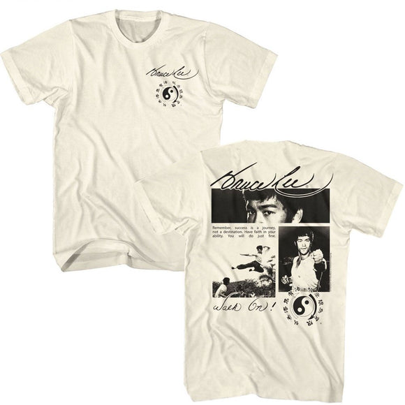 Bruce Lee-Bruce Lee Collage Fb-Natural Adult S/S T-Shirt ***F&B***-S - Natural