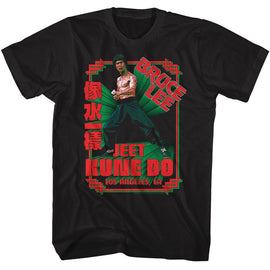 Bruce Lee-Bruce Lee Enter The Dragon-Black Adult S/S T-Shirt - Black