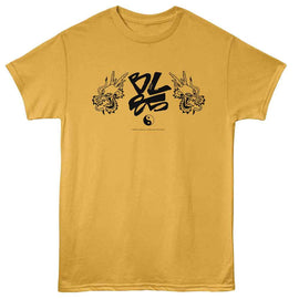 Bruce Lee-Bruce Lee 85Th Anniv Banner-Ginger Adult S/S T-Shirt - Ginger