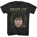 Bruce Lee-Bruce Lee Head-Smoke Adult S/S T-Shirt - Smoke
